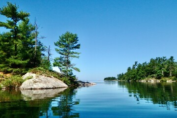 Beautiful Anchorage of Wani Bay in Georgian Bay Ontario Canada