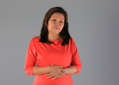 Studio Portrait Of 40 Years Old Thai Woman