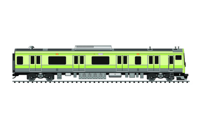 concept of Passenger train - subway train - Inter city train
rapid transit drawing in vector 