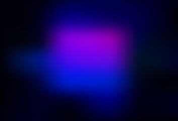 Dark Pink, Blue vector blurred shine abstract background.