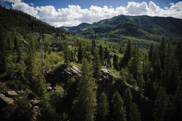 Mountainous landscape in Colorado. 