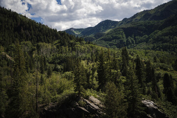 Fototapeta na wymiar Mountainous landscape in Colorado. 
