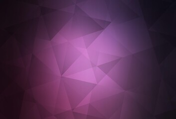 Obraz premium Dark Pink vector abstract mosaic backdrop.
