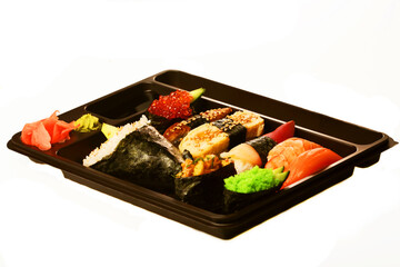 japanese traditional sushi set