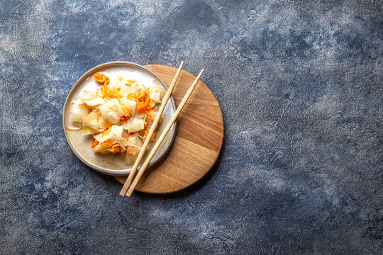 Corean kimchi. Fermented spisy cabbage