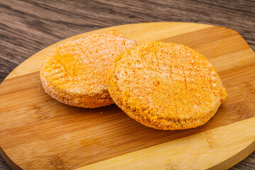 Raw chicken cutlet for roast