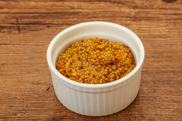Dijon mustard sauce with seeds
