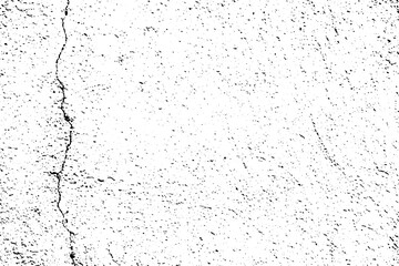Cracked plaster wall surface. Black vector texture on transparent background. Subtle monochrome stain. Natural rough grit effect. Aged vintage overlay. Rustic grunge material. Abstract subtle texture
