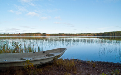 Lake in the region of Kainuu, Finland