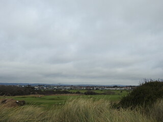 View of the town and nature