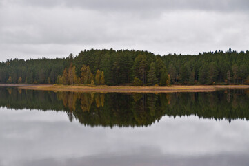 A lake in the city of Kuhmo, Finland.