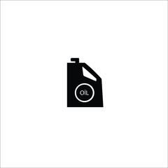 canister oil, isolated icon on white background, car service, car repair
