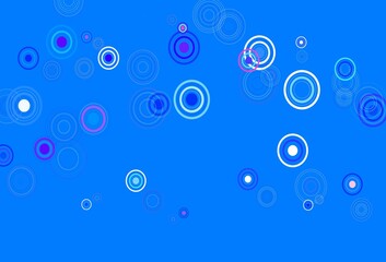 Light Blue, Red vector backdrop with dots.