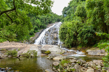 Fototapeta na wymiar Debengeni Waterfalls is one of the Best Natural Beauties in South Africa which is between Tzaneen-Polokwane in Limpopo Province