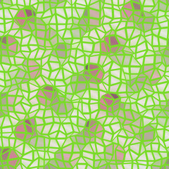 Isolated mosaic pattern featuring jellyfishes