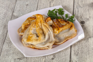 Georgian cuisine - khinkali with meat