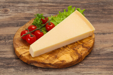 Italian traditional parmesan cheese triangle
