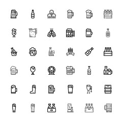 Editable 36 bitter icons for web and mobile