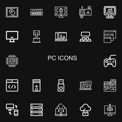 Editable 22 pc icons for web and mobile