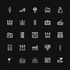 Editable 25 elegance icons for web and mobile