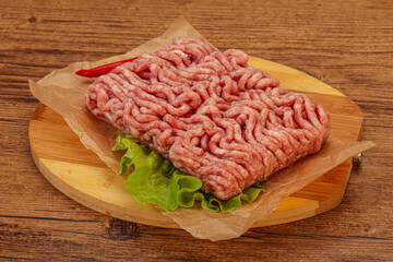 Raw Minced pork meat for cooking