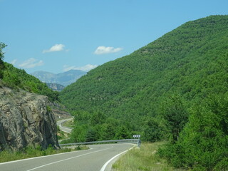 road in mountains