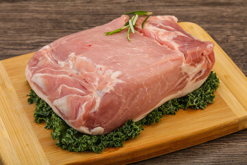 Pork meat piece for cooking