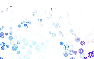 Fototapeta na wymiar Light Pink, Blue vector template with circles.