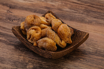 Dry sweet fig fruit heap