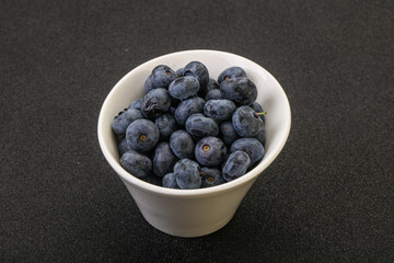 Ripe sweet tasty blueberries heap