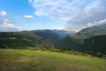 Fototapeta na wymiar Majella mountain complex in Abruzzo Italy