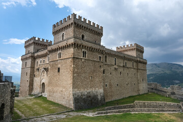 Fototapeta na wymiar medieval castle of celano in abruzzo italy