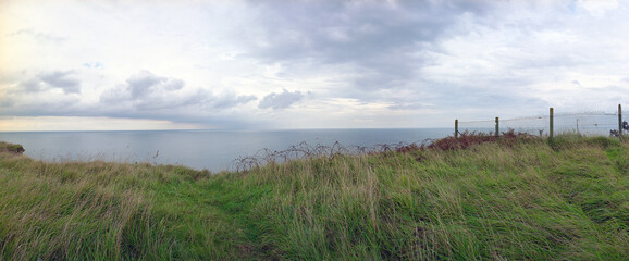 Brbed wire over Omaha Beach