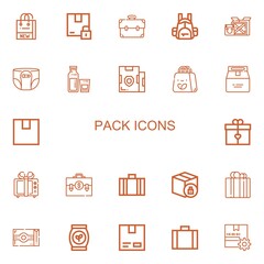 Editable 22 pack icons for web and mobile