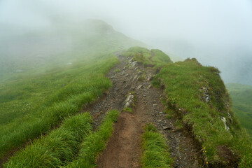 Mountain hiking trail
