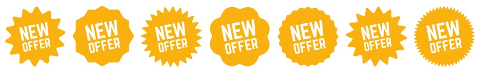 New Offer Tag Orange | Icon | Sticker | Deal Label | Variations