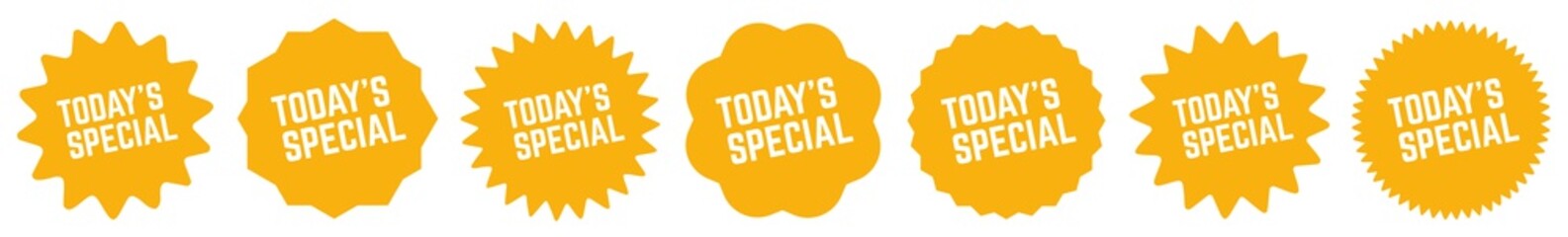 Today's Special Tag Orange | Icon | Sticker | Deal Label | Variations