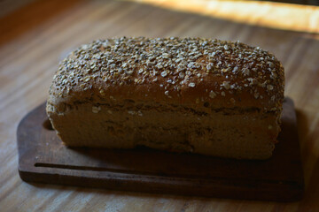 bread with sesame seeds