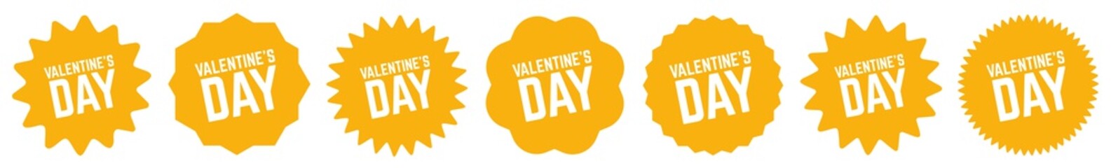 Valentine's Day Tag Orange | Icon | Sticker | Label | Variations