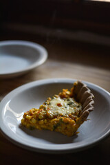 portion vegetables cake