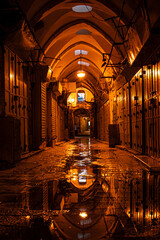 Empty streets of the old city of Jerusalem due to quarantine during the coronavirus pandemic