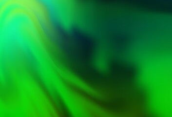 Dark Green vector glossy abstract background.