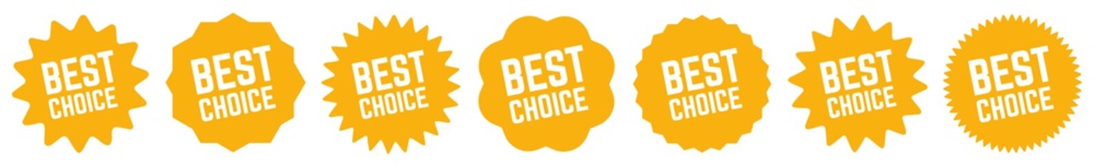 Best Choice Tag Orange | Icon | Sticker | Deal Label | Variations