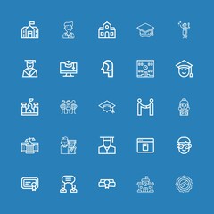Editable 25 diploma icons for web and mobile