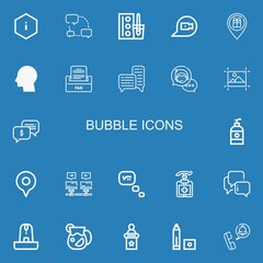 Editable 22 bubble icons for web and mobile