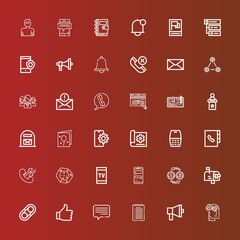 Editable 36 message icons for web and mobile