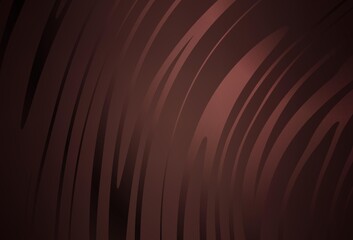 Dark Pink, Red vector texture with bent lines.