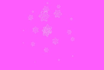 Light Purple vector elegant pattern with flowers.