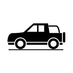 car off road vehicle model transport vehicle silhouette style icon design