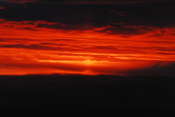 Aerial- Sunset From 10,000 Feet